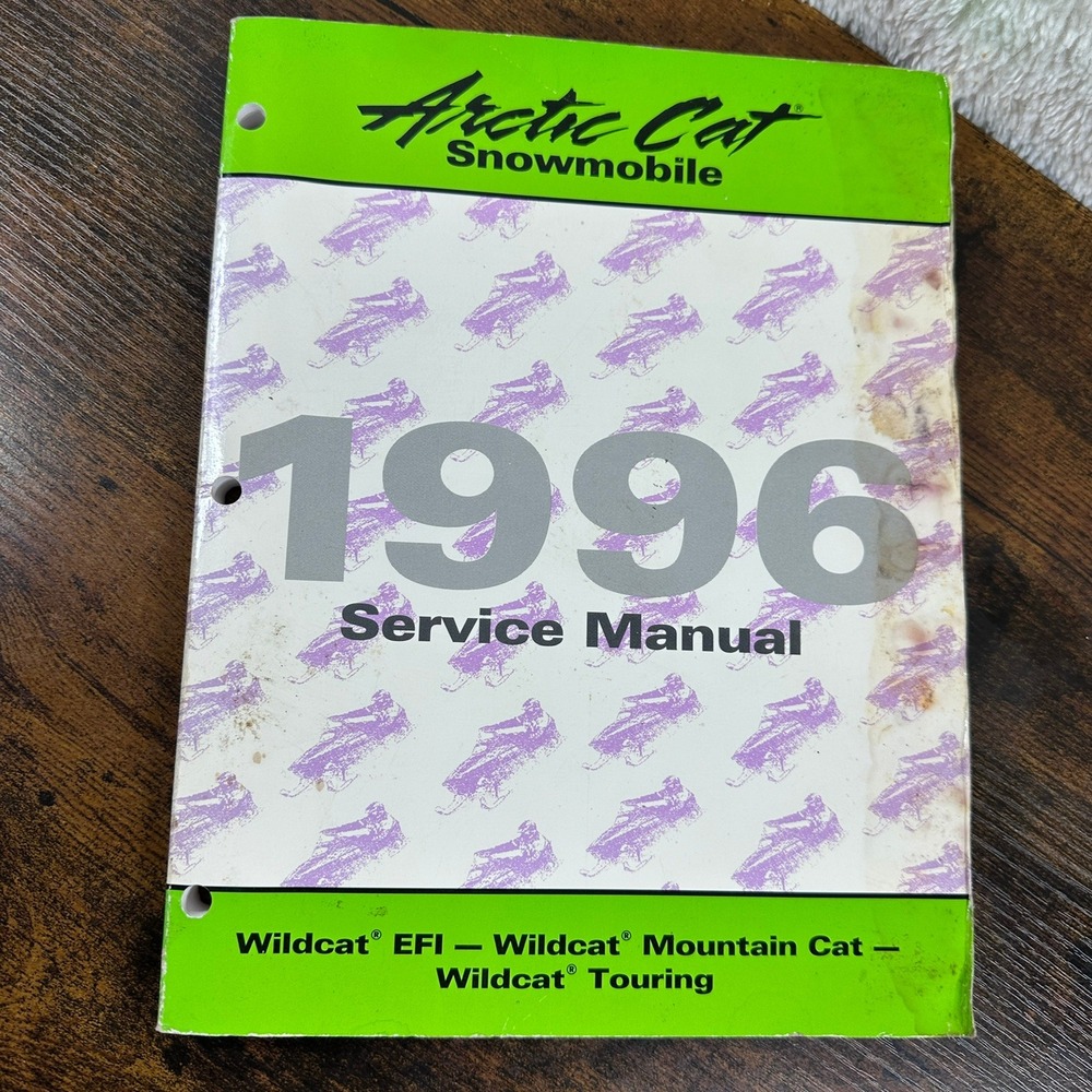 Arctic Cat Service Manual 1996 Wildcat EFI Mountain Cat Touring Fair Stained
